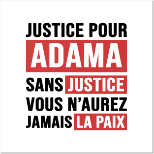 Justice Pour ADAMA Posters and Art